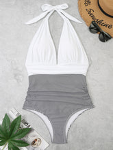 Load image into Gallery viewer, Halter Neck One-Piece Swimwear