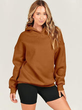 Load image into Gallery viewer, Dropped Shoulder Long Sleeve Hoodie