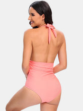 Load image into Gallery viewer, Halter Neck One-Piece Swimwear