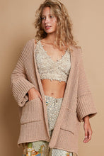 Load image into Gallery viewer, POL Open Front Sweater Cardigan with Pockets