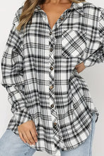 Load image into Gallery viewer, Plaid Collared Neck Long Sleeve Shirt