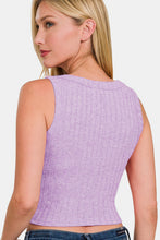 Load image into Gallery viewer, Zenana Ribbed Cropped Tank