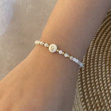 Load image into Gallery viewer, Stainless Steel Shell Letter Bead Bracelet