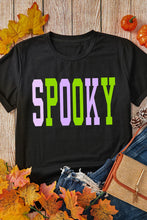 Load image into Gallery viewer, SPOOKY Round Neck Short Sleeve T-Shirt