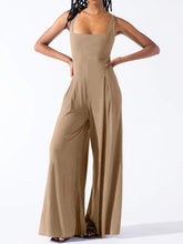 Load image into Gallery viewer, Square Neck Wide Strap Jumpsuit