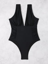 Load image into Gallery viewer, Plunge Wide Strap One-Piece Swimwear