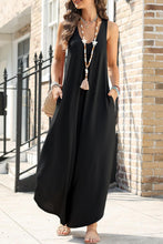 Load image into Gallery viewer, Pocketed Scoop Neck Wide Leg Jumpsuit