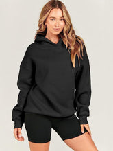 Load image into Gallery viewer, Dropped Shoulder Long Sleeve Hoodie