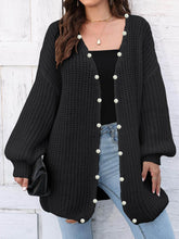 Load image into Gallery viewer, Open Front Long Sleeve Cardigan