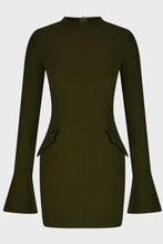 Load image into Gallery viewer, Mock Neck Long Sleeve Mini Dress