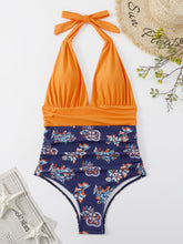 Load image into Gallery viewer, Halter Neck One-Piece Swimwear