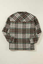 Load image into Gallery viewer, Plaid Button Up Long Sleeve Jacket