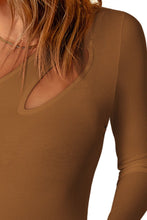 Load image into Gallery viewer, Cutout One Shoulder Long Sleeve Bodysuit