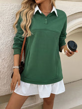 Load image into Gallery viewer, Devine Ruffle Hem Long Sleeve Mini Dress