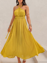 Load image into Gallery viewer, Swiss Dot Backless Sleeveless Maxi Dress