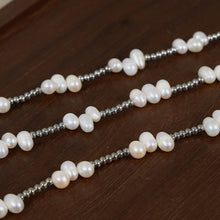 Load image into Gallery viewer, Freshwater Pearl Titanium Steel Bead Necklace