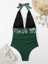 Load image into Gallery viewer, Halter Neck One-Piece Swimwear