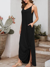 Load image into Gallery viewer, Slit Scoop Neck Sleeveless Dress