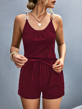 Load image into Gallery viewer, Scoop Neck Romper with Pockets