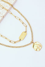 Load image into Gallery viewer, Gold-Plated Double-Layered Pendant Necklace