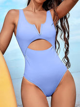 Load image into Gallery viewer, Cutout Notched Wide Strap One-Piece Swimwear