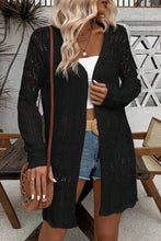 Load image into Gallery viewer, Openwork Open Front Long Sleeve Cardigan