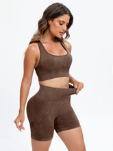 Load image into Gallery viewer, Scoop Neck Wide Strap Top and Shorts Active Set