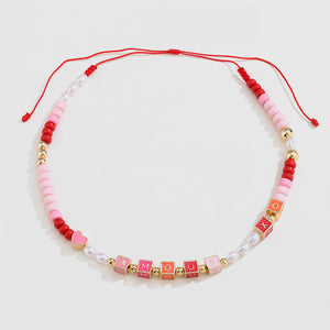 Acrylic Geometric Bead Necklace