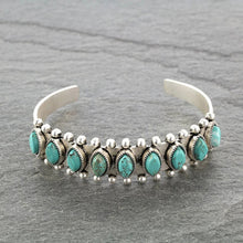 Load image into Gallery viewer, Turquoise Open Bracelet