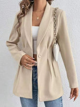 Load image into Gallery viewer, One Button Long Sleeve Blazer