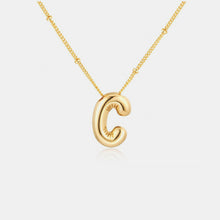 Load image into Gallery viewer, Gold-Plated Letter Pendant Necklace