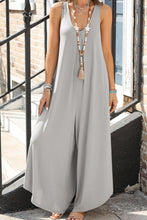 Load image into Gallery viewer, Pocketed Scoop Neck Wide Leg Jumpsuit