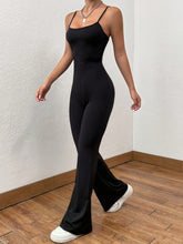 Load image into Gallery viewer, Square Neck Spaghetti Strap Jumpsuit