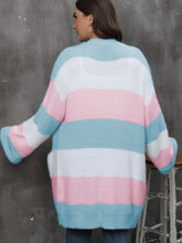 Load image into Gallery viewer, Plus Size Open Front Long Sleeve Cardigan