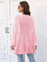 Load image into Gallery viewer, Open Front Long Sleeve Cardigan