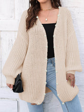 Load image into Gallery viewer, Open Front Long Sleeve Cardigan