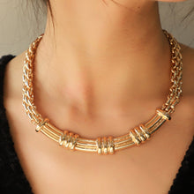 Load image into Gallery viewer, Alloy Iron Chain Necklace