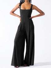 Load image into Gallery viewer, Square Neck Wide Strap Jumpsuit