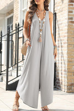 Load image into Gallery viewer, Pocketed Scoop Neck Wide Leg Jumpsuit