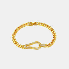 Load image into Gallery viewer, Gold-Plated Inlaid Zircon Bracelet