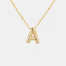 Load image into Gallery viewer, Gold-Plated Letter Pendant Necklace