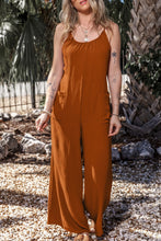 Load image into Gallery viewer, Scoop Neck Spaghetti Strap Jumpsuit