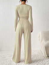 Load image into Gallery viewer, Honey Scoop Neck Long Sleeve Top and Pants Set