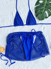 Load image into Gallery viewer, Cutout Halter Neck Three-Piece Swim Set