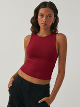 Load image into Gallery viewer, Round Neck Cropped Tank