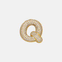 Load image into Gallery viewer, Gold-Plated Inlaid Zircon Letter Necklace