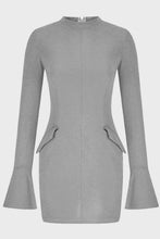 Load image into Gallery viewer, Mock Neck Long Sleeve Mini Dress