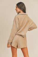 Load image into Gallery viewer, MABLE Corduroy Half Zip Top and Shorts Set