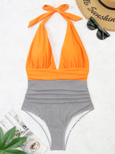 Load image into Gallery viewer, Halter Neck One-Piece Swimwear