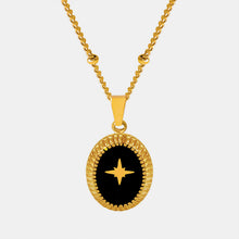 Load image into Gallery viewer, Gold-Plated Titanium Steel Oval Shape Pendant Necklace